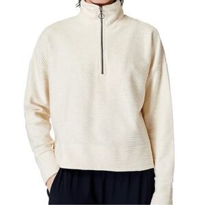 Nordstrom Sweaty Betty Rest Up Half Zip Pullover Small Mock Neck Athleisure